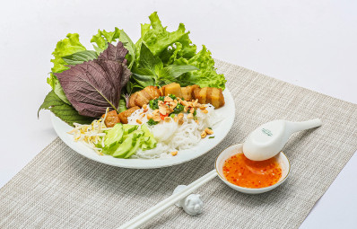 Cách làm bún trộn ba chỉ chay đơn giản